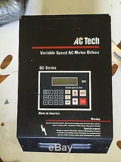 Used Ac Tech Q14015a Variable Speed Ac Motor Drive, 15 Hp, Boxzq