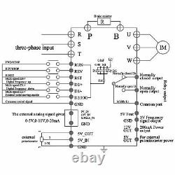 VEVOR 5HP 4KW Variable Frequency Drive Inverter VFD 220V Motor Speed Control VSD