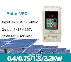 Variable Frequency Drive 0.4-2.2KW 1-3HP 220V 1 Phase VFD Motor Speed Controller