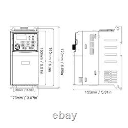 Variable Frequency Drive 2.2KW 3 Phase Motor Speed Controller High Accuracy AM9