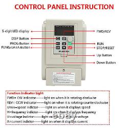 Variable Frequency Drive 220VAC VFD Speed Controller For Motor FIG UK