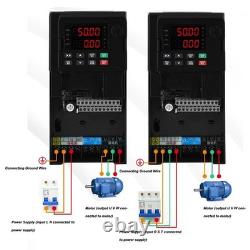 Variable Frequency Drive 7.5KW Vector Inverter Motor Speed Converter 3PH AC380V