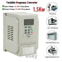 Variable Frequency Drive AC-220V 1.5KW VFD Motor Speed Controller 8A For 3-Phase