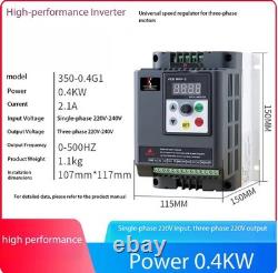 Variable Frequency Drive Single-Phase and Three-Phase Motor Speed Controller