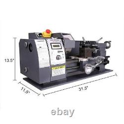 Variable-Speed DC Motor 750w Automatic milling Mini Metal Lathe 8x16