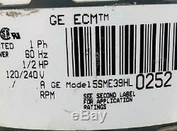 Variable Speed Ge Ecm 2.3 Motor 5sme39hl0252 D341314p34 Mot09262 (7265)a3 Ap