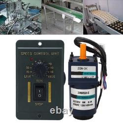 Variable Speed Motor AC220V 6W Reduction Geared Motor With Controller For