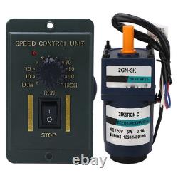 Variable Speed Motor AC220V 6W Reduction Geared Motor With Controller For