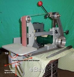 Vertical-Horizontal, Variable Speed, Compact Belt Sander 3 hp TEFC Motor 110V