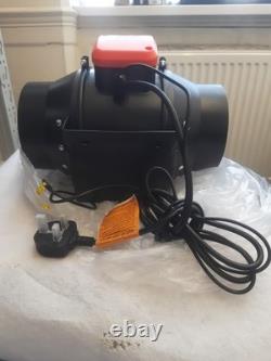 Vevor 4 in Inline Duct Fan 200 CFM AC Motor Variable Speed Control BT-FL16A