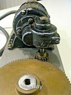 Vintage Lee Governed Speed Motor, Geared Transmission, Brass Turntable, Variable
