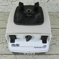 Vitamix 5000 Blender VM0103 Pitcher Canister Variable Hi Speed White Motor