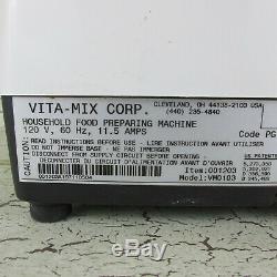 Vitamix 5000 Blender VM0103 Pitcher Canister Variable Hi Speed White Motor