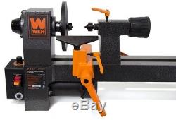 WEN Benchtop Wood Lathe 8 in. X 12 in. 2 Amp Motor Adjustable Variable Speed