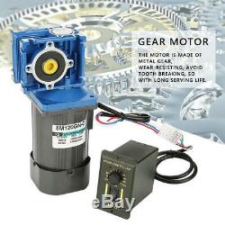 Worm Gear Motor Variable Speed Robot Gearmotor Low Speed with Governor AC 220V B