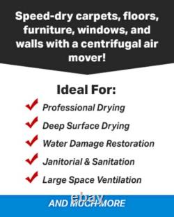 XPOWER P-56A Commercial Air Mover Brushless Motor & Variable Speed Floor Dryer