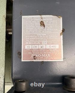 Zero-Max Y2-CW-60-0-400 Variable Speed Drive with GE 1/2 HP 1725 RPM 3 PH Motor